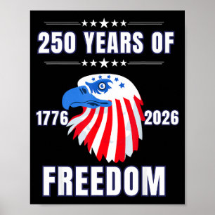 Usa 250 Verjaardag Adelaar 1776 Tot 2026 Patriotti Poster