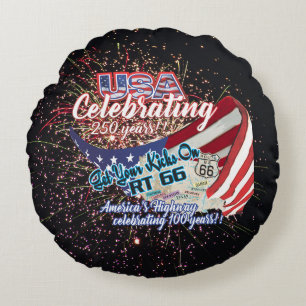 USA 250 vuurwerk kussen vieren