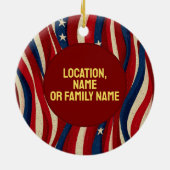 USA 250 Years American Flag July 4th 2026 Keramisch Ornament (Achterkant)