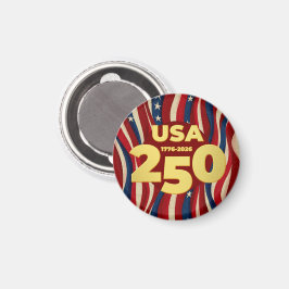 USA 250 Years American Flag July 4th 2026 Magneet