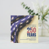 USA 250 Years American Independence Birthday Kaart (Staand voorkant)
