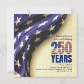 USA 250 Years American Independence Birthday Kaart (Voorkant)