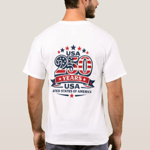 USA 250 Years-embleem T-shirt