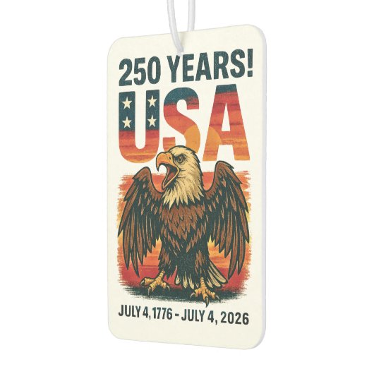USA 250 Years – Patriotic Bald Eagle July 4th 2026 Luchtverfrisser (Links)