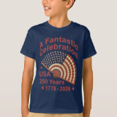 USA 250 Years Patriotic Fan Design – 1776-2026  T-shirt (Voorkant)
