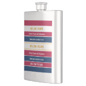 USA 250 Years Semiquincentennial Patriotic Stripes Flacon (Links)