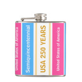 USA 250 Years Semiquincentennial Patriotic Stripes Heupfles (Voorkant)