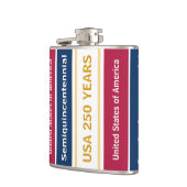 USA 250 Years Semiquincentennial Patriotic Stripes Heupfles (Links)