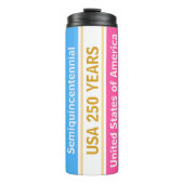 USA 250 Years Semiquincentennial Patriotic Stripes Thermosbeker (Voorkant)