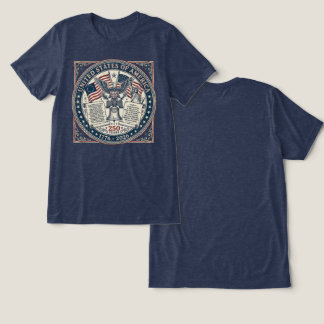USA 250e verjaardag 1776-2026 ontwerp Tri-Blend Shirt