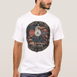 USA 250e verjaardag Adelaar Vrijheid Grafisch T-shirt