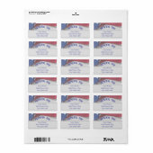 USA 250e verjaardag Etiket (Full Sheet)