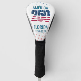 USA 250e verjaardag Florida Stars Stripes Strand Golfheadcover