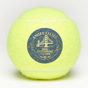 USA 250e verjaardag Golden Gate goud ontwerp Tennisballen