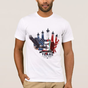 USA 250e verjaardag Patriotistische Adelaar Gevech T-shirt