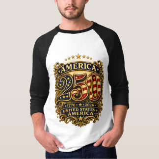 USA 250e verjaardag Patriottisch T-shirt 1776-2026
