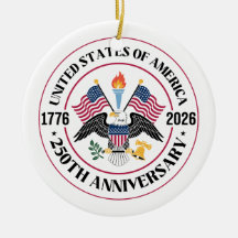 USA 250e verjaardag Patriottische Adelaar Embleem