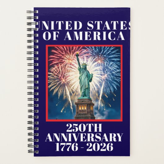 USA 250e verjaardag Patriottische Planner (Voorkant)