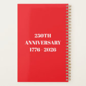 USA 250e verjaardag Patriottische Planner (Achterkant)