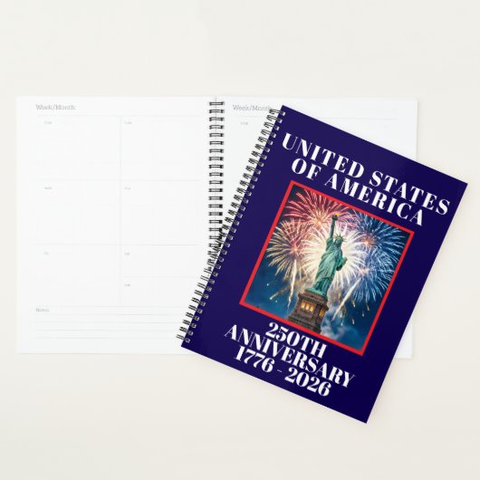 USA 250e verjaardag Patriottische Planner (Display)