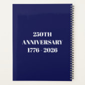 USA 250e verjaardag Patriottische Planner (Achterkant)