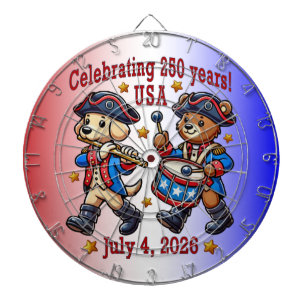 USA 250e verjaardag Souvenir - Patriotisch Dartbord