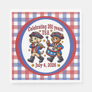 USA 250e verjaardag Souvenir - Patriottisch  Servet