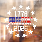 USA 250e verjaardag vrijheid auto raam sticker (Vel 2)