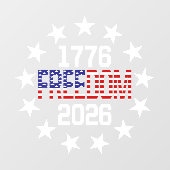 USA 250e verjaardag vrijheid auto raam sticker (Vel)