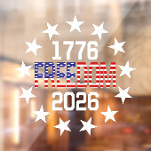 USA 250e verjaardag vrijheid auto raam sticker (Vel 2)