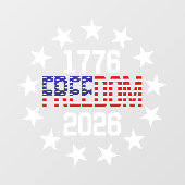 USA 250e verjaardag vrijheid auto raam sticker (Vel)
