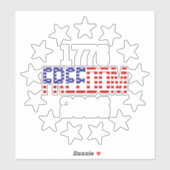 USA 250e verjaardag vrijheid auto raam sticker (Vel)