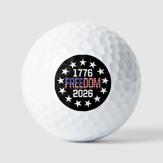 USA 250e verjaardag vrijheid golfballen (Voorkant)