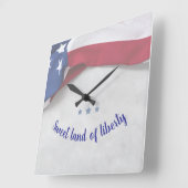 USA 250e verjaardag wandklok (Hoek)
