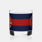 USA 250e verjaardagembleem  Whisky Glas (Links)