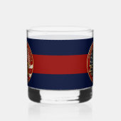 USA 250e verjaardagembleem  Whisky Glas (Rechts)