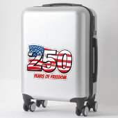USA 250e verjaardagssticker | 250 jaar vrijheid Sticker (Koffer)