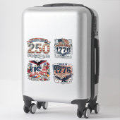 USA 250e verjaardagstickers Sticker (Koffer)