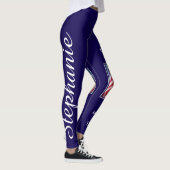 USA 250ste Jubileum gepersonaliseerde naam yoga Leggings (Rechts)