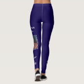 USA 250ste Jubileum gepersonaliseerde naam yoga Leggings (Achterkant)