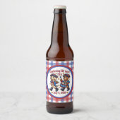 USA 250ste Jubileum Souvenir - Patriottisch Bier Etiket (Voorkant)