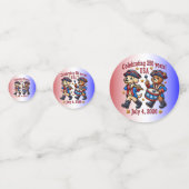 USA 250ste Jubileum Souvenir - Patriottisch Confetti (Voorkanten)