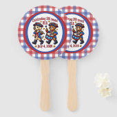 USA 250ste Jubileum Souvenir - Patriottisch Handwaaier (Voorkant en achterkant)