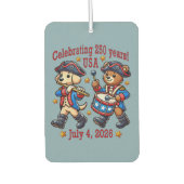 USA 250ste Jubileum Souvenir - Patriottisch Luchtverfrisser (Voorkant)