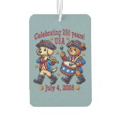 USA 250ste Jubileum Souvenir - Patriottisch Luchtverfrisser (Achterkant)