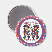 USA 250ste Jubileum Souvenir - Patriottisch Magneet (Voorkant / Achterkant)