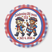 USA 250ste Jubileum Souvenir - Patriottisch Magneet (Voorkant)