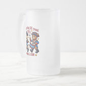 USA 250ste Jubileum Souvenir - Patriottisch Matglas Bierpul (Voorkant links)