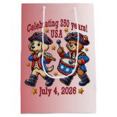 USA 250ste Jubileum Souvenir - Patriottisch Medium Cadeauzakje (Achterkant)