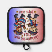 USA 250ste Jubileum Souvenir - Patriottisch Pannenlap (Voorkant)